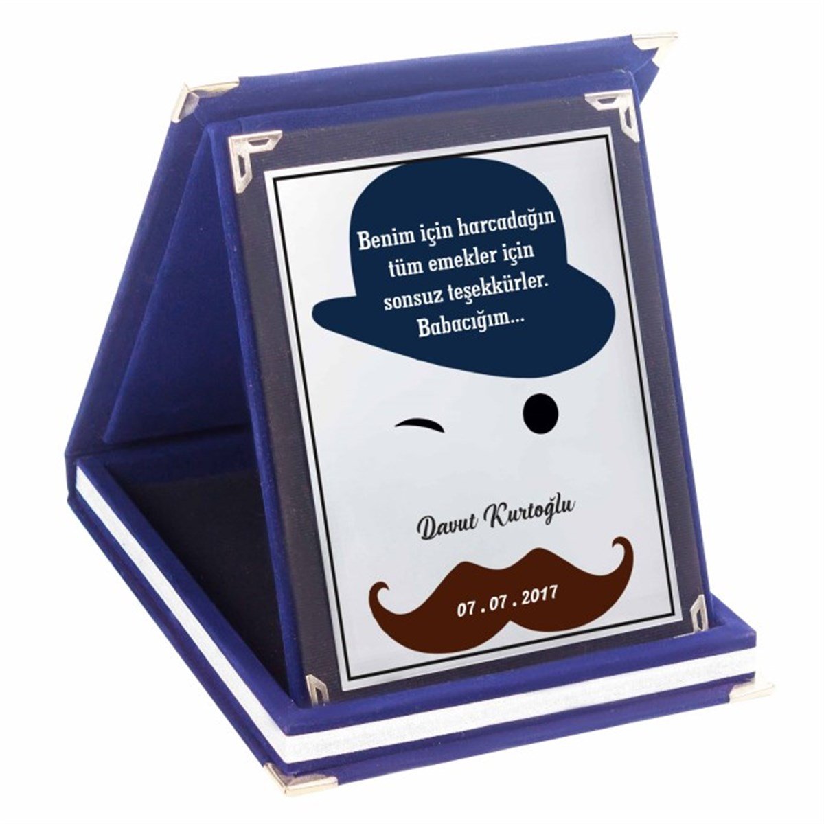 Kişiye Özel Babalara Özel Büyük Boy Plaket