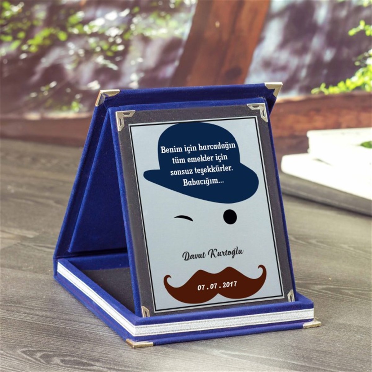 Kişiye Özel Babalara Özel Büyük Boy Plaket