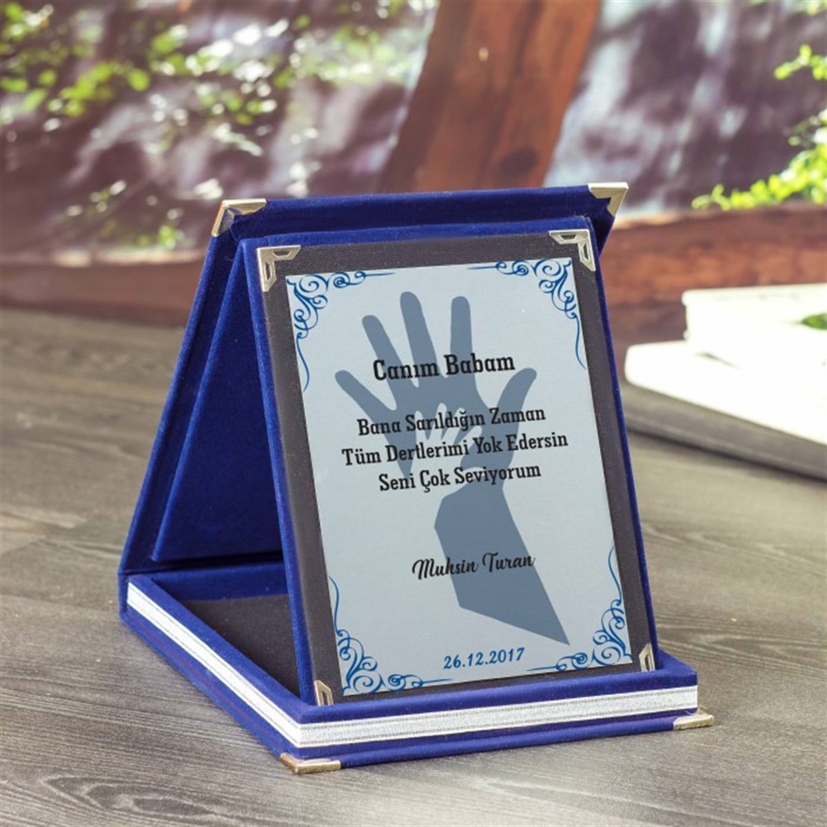 Kişiye Özel Canım Babam Temalı Büyük Boy Plaket