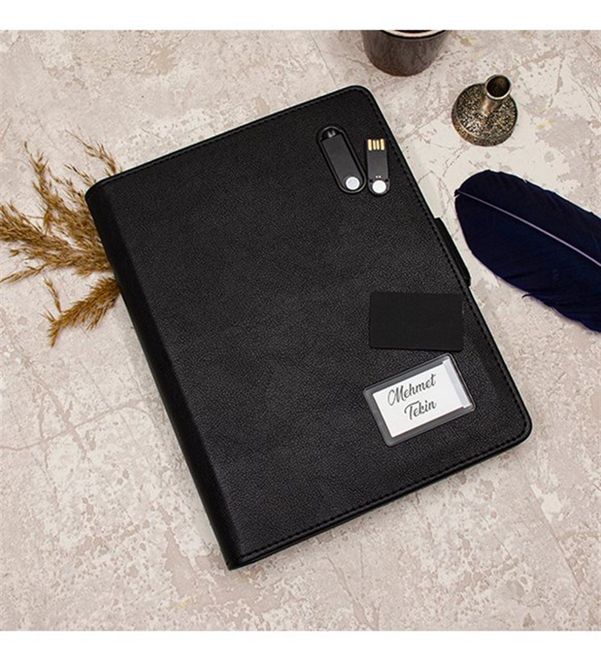 Kişiye Özel Exclucive 16 GB USB'li Dijital Ekranlı ve Powerbank Özellikli Organizer