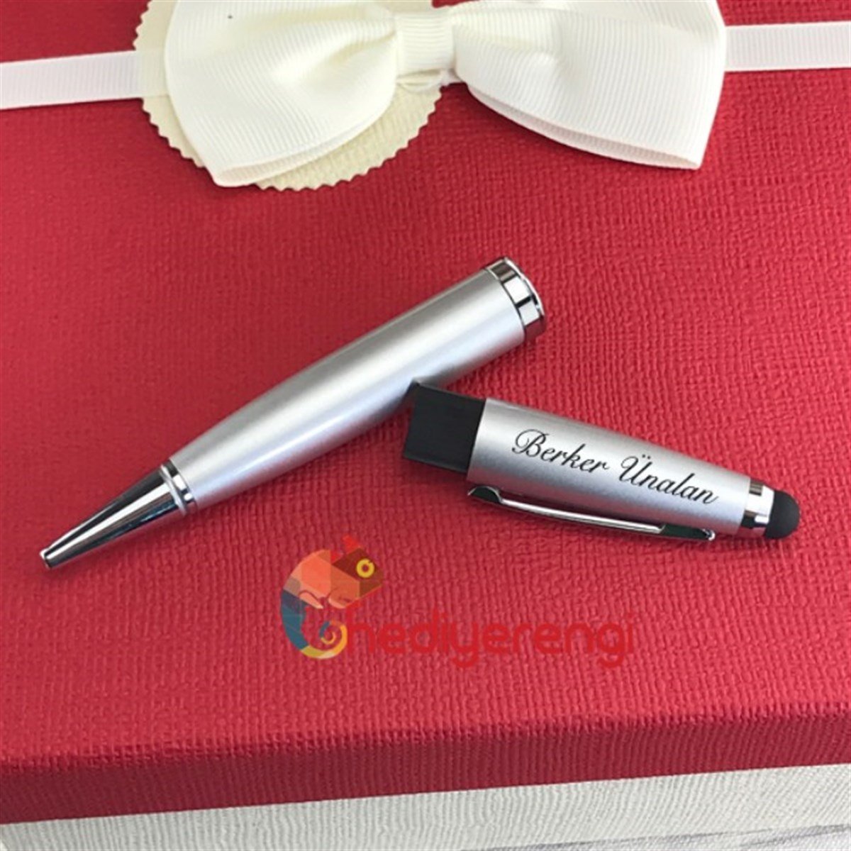 Kişiye Özel Gri Usb'li Kalem