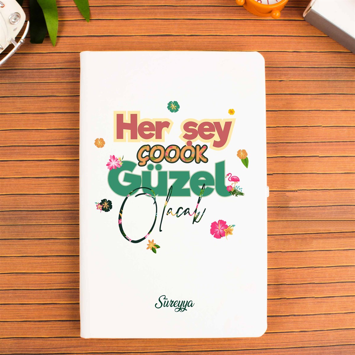 Kişiye Özel Her Şey Çok Güzel Olacak Defter ve Kupa Bardak Seti