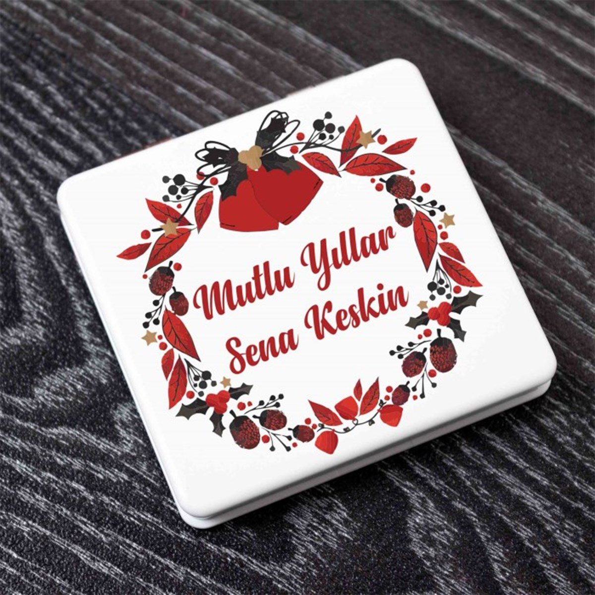 Kişiye Özel Kare Ayna - Mutlu Yıllar M2