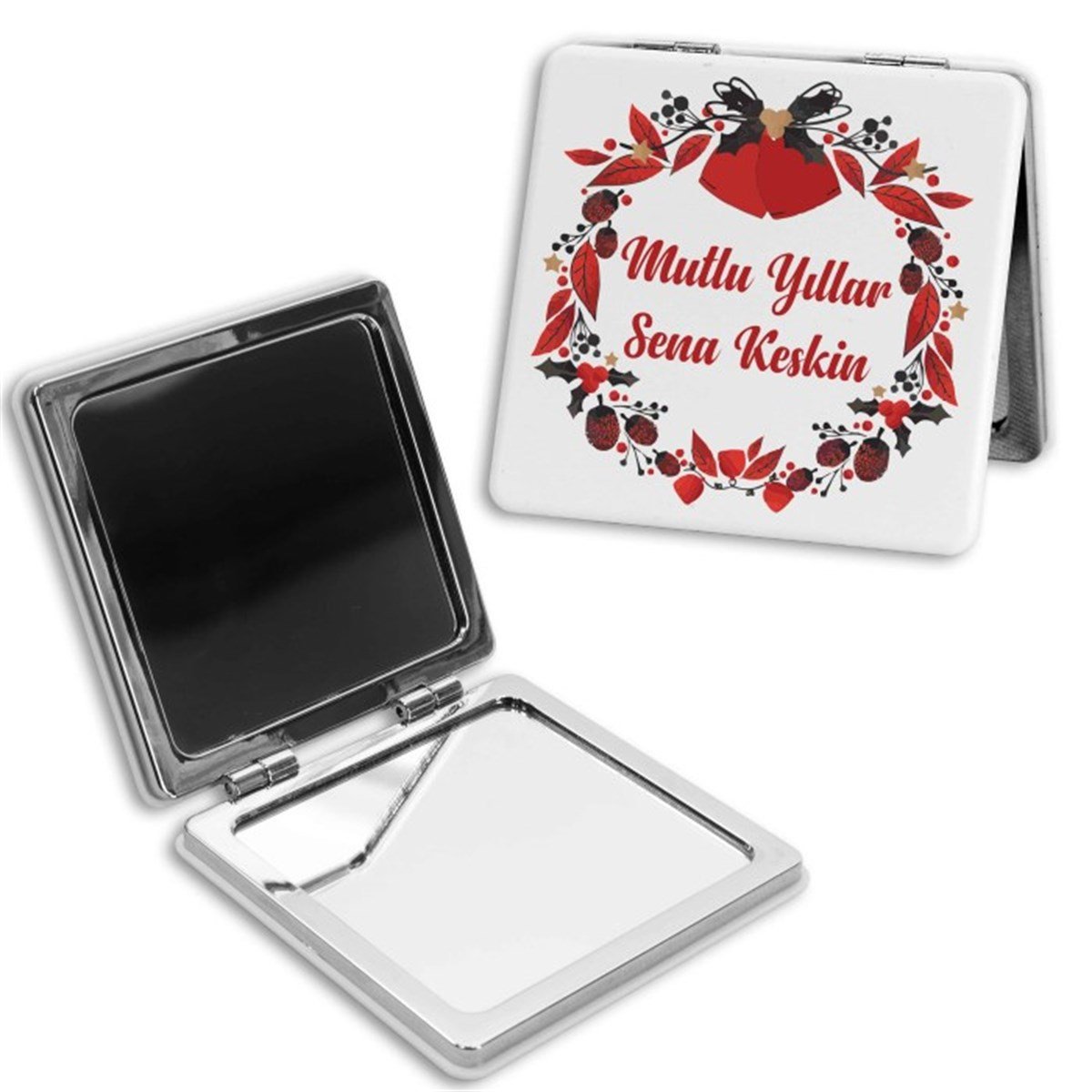 Kişiye Özel Kare Ayna - Mutlu Yıllar M2