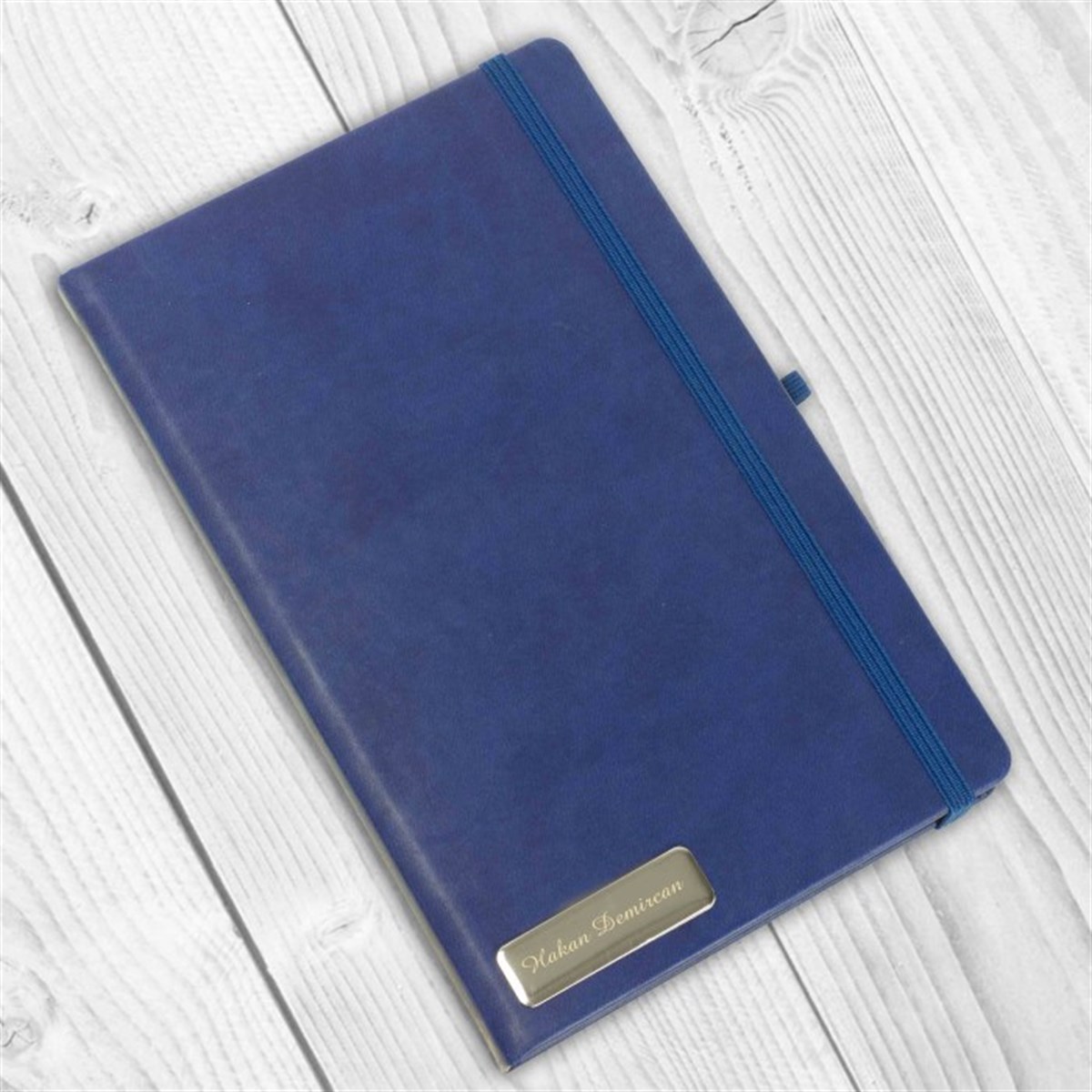 Kişiye Özel Lastikli Mavi Defter​