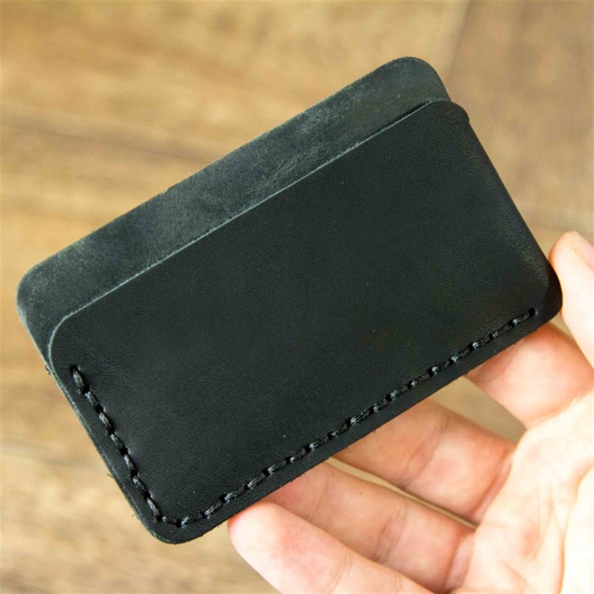 Kişiye Özel Lumberjack Deri Kartlık ve Roller Kalem Seti Siyah