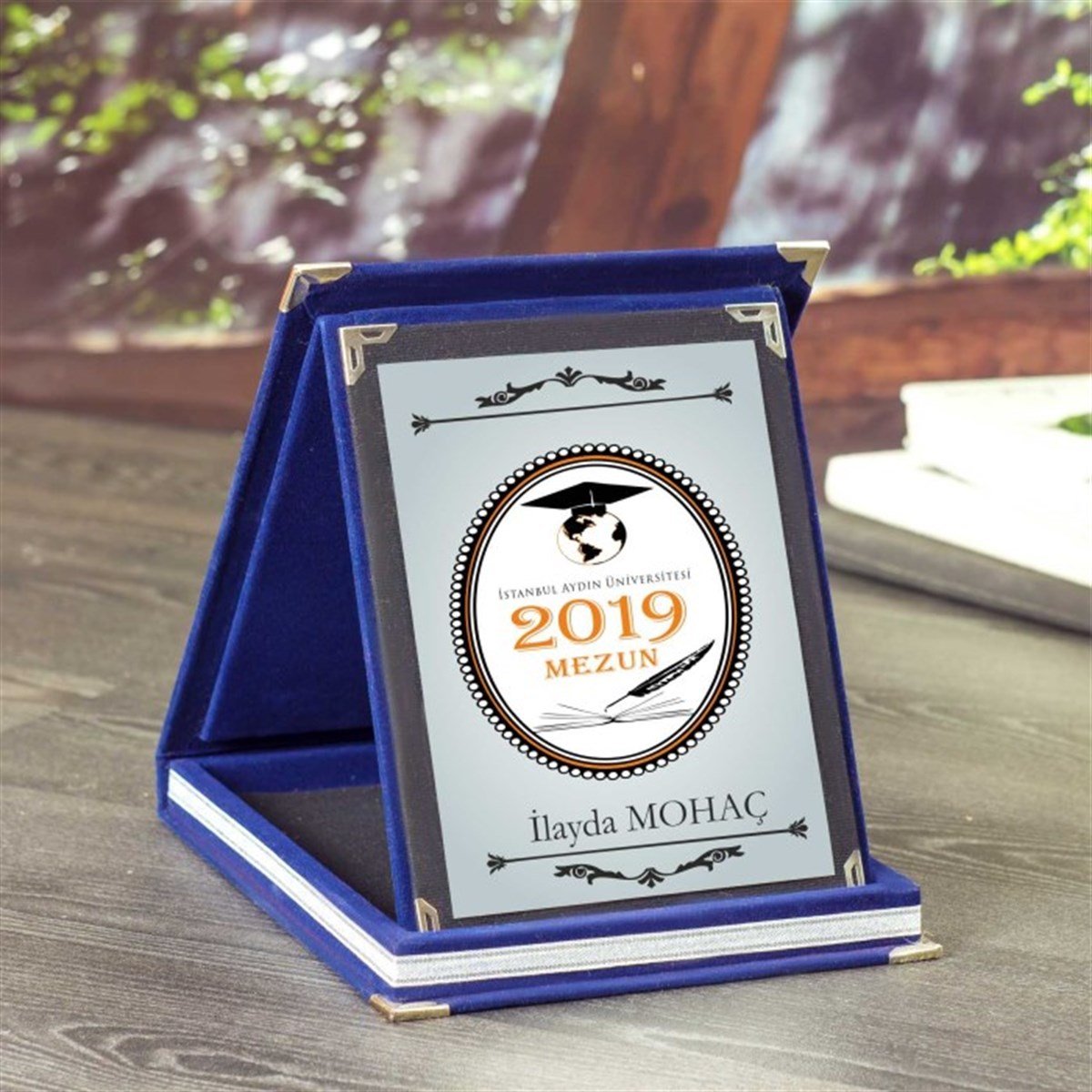 Kişiye Özel Mezuniyet Temalı Büyük Boy Plaket