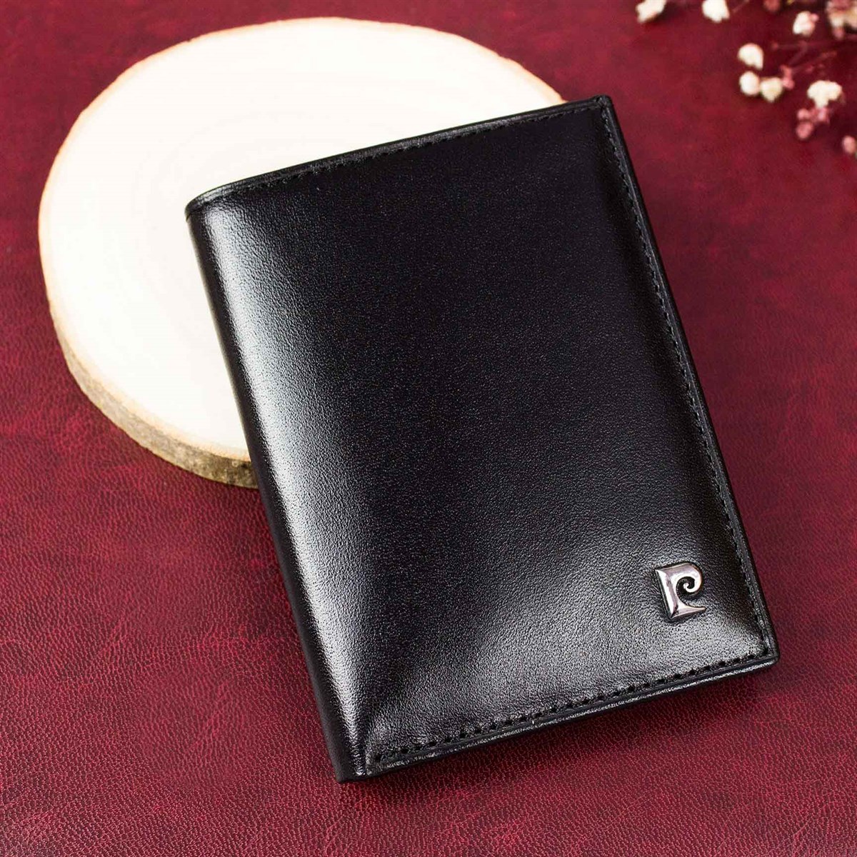 Kişiye Özel Pierre Cardin Deri Cüzdan Kalem ve Defter Seti P032