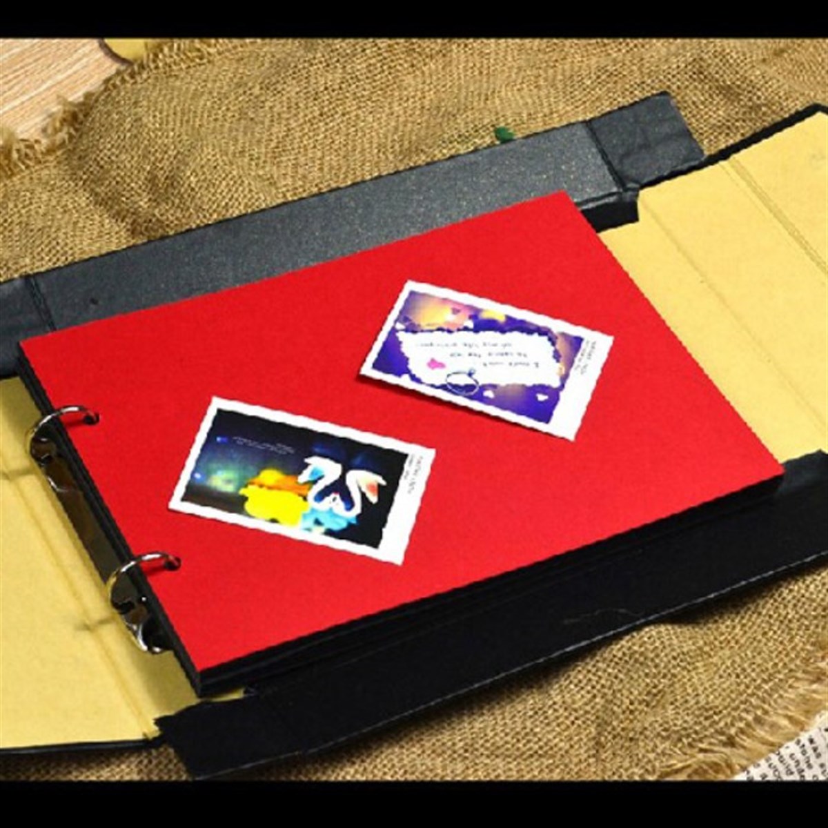 Klaket Temalı Resim Çerçeveli Kendin Yap Albüm Defter