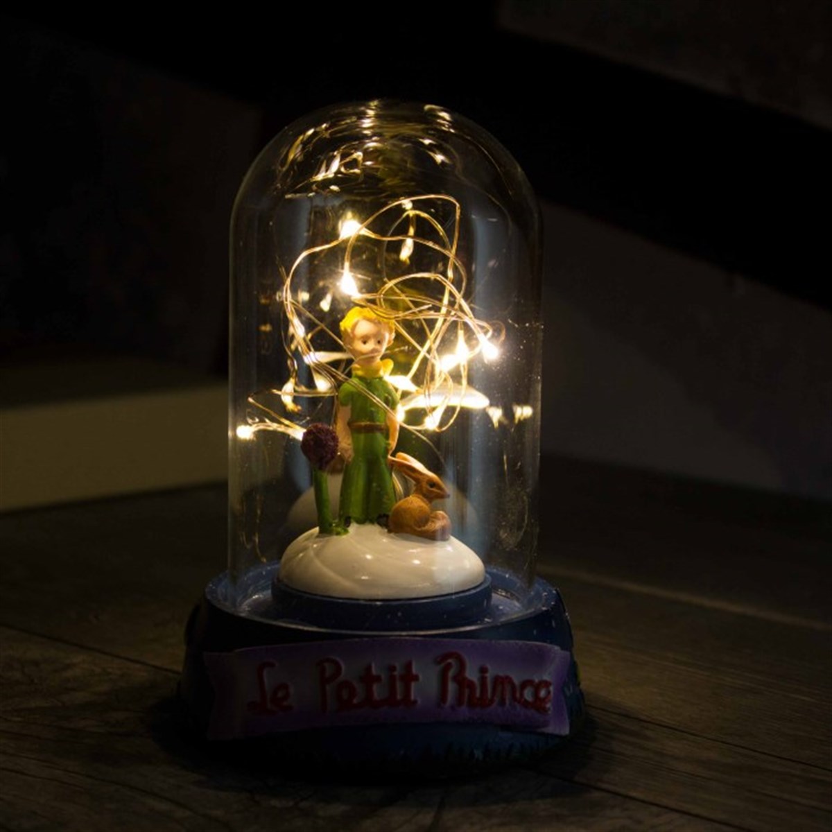 Küçük Prens Temalı Işıklı Fanus ve Biblo​ Orta Boy