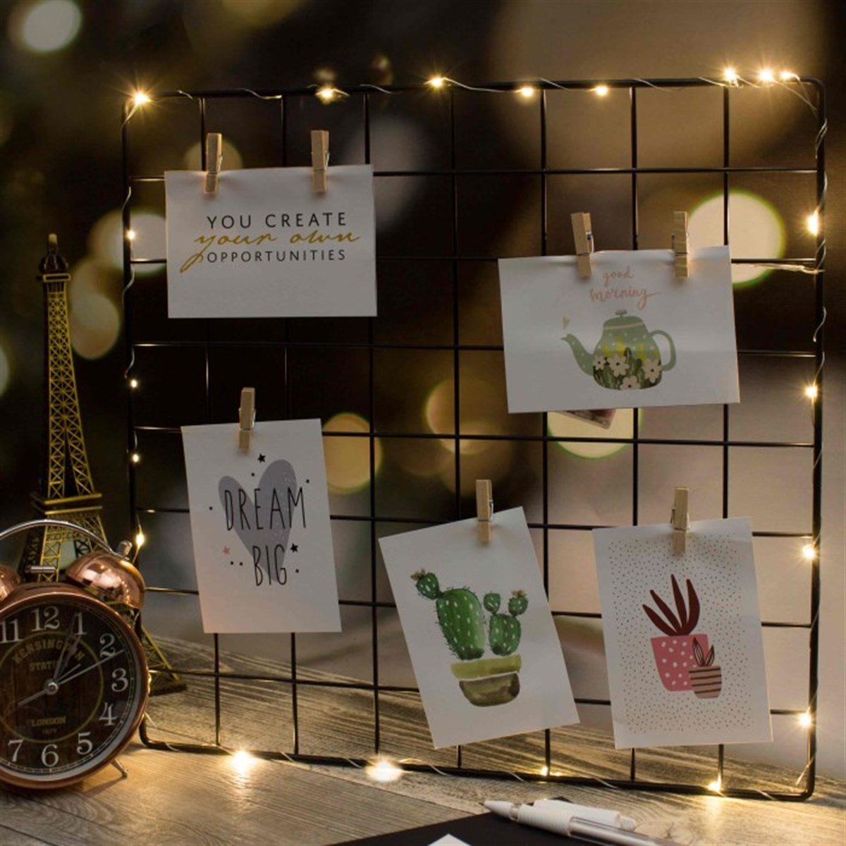 Led Işıklı Metal Fotoğraf Panosu