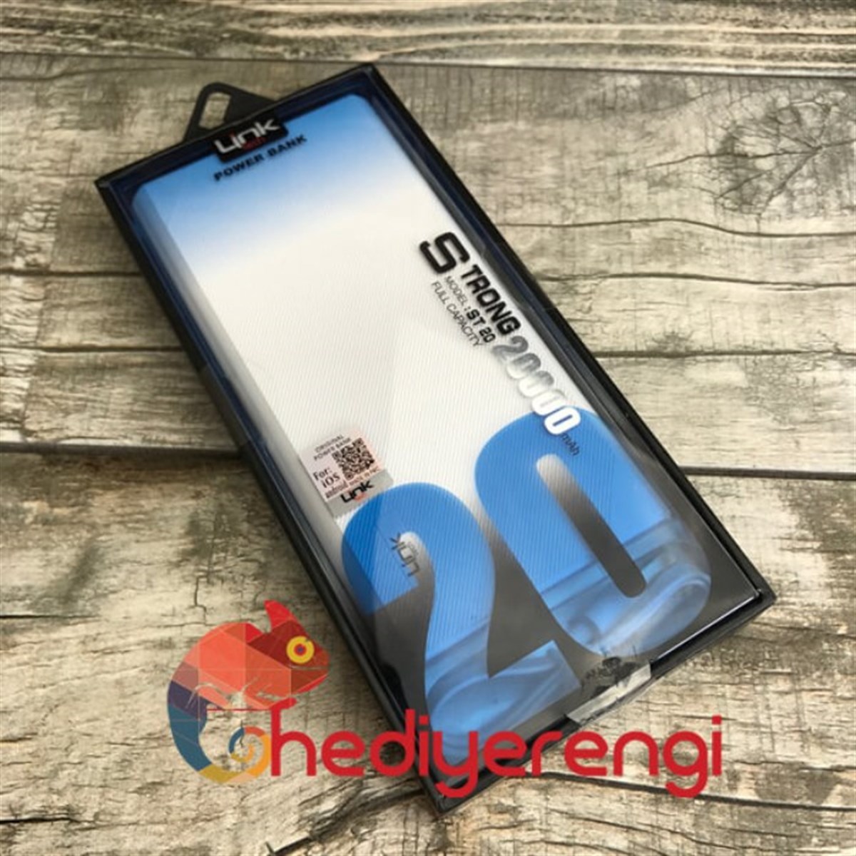 Link Marka 20000 Mah. Işıklı Göstergeli Powerbank Beyaz