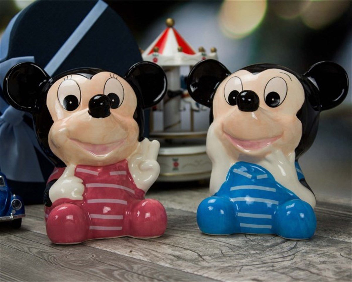 Mickey Mouse Temalı Renkli Kumbara