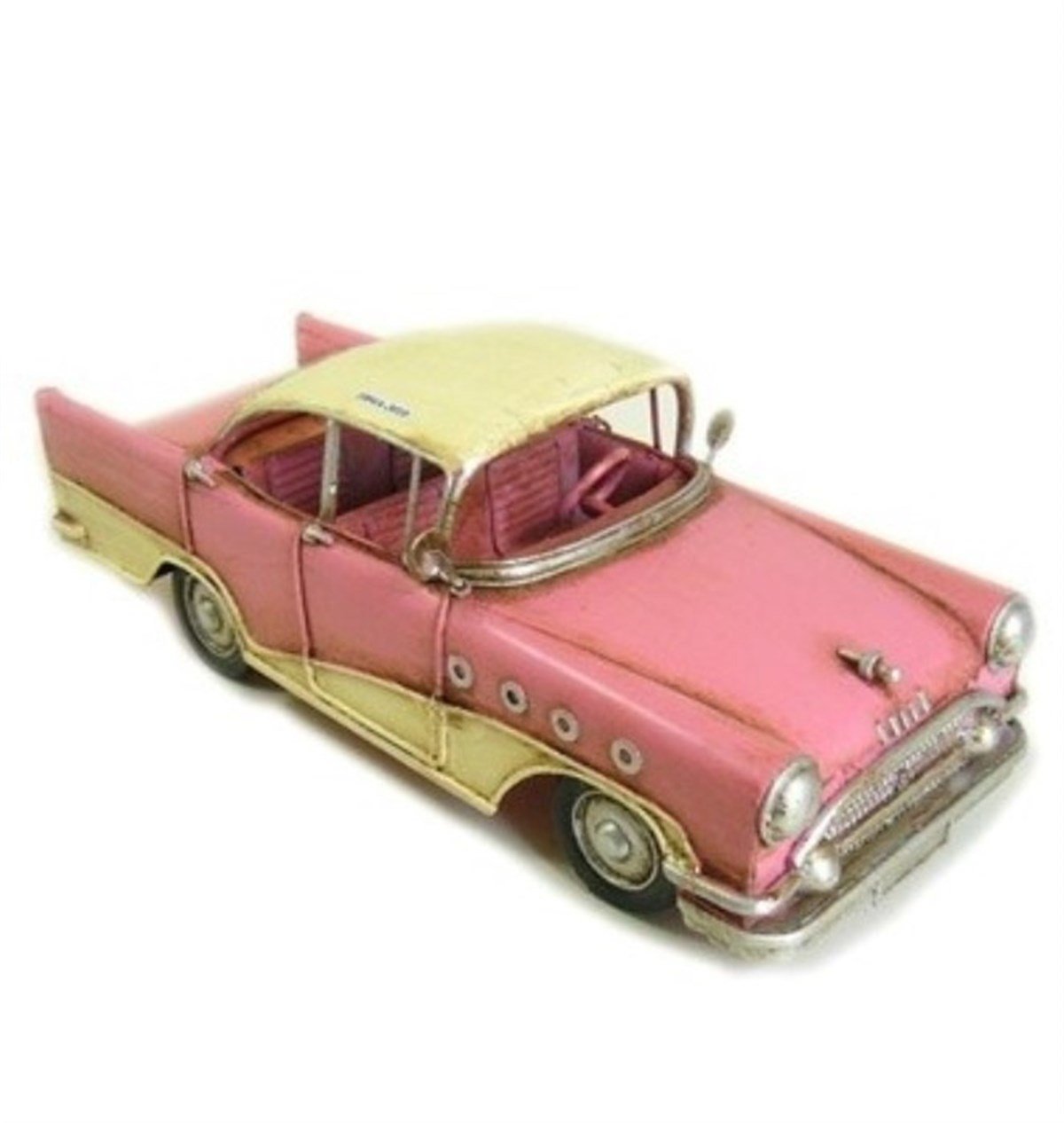 Nostaljik Metal Chevrolet Pembe Büyük Boy