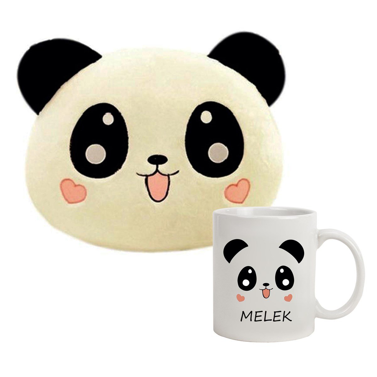 Panda Yastık ve Panda Kupa Bardak Seti