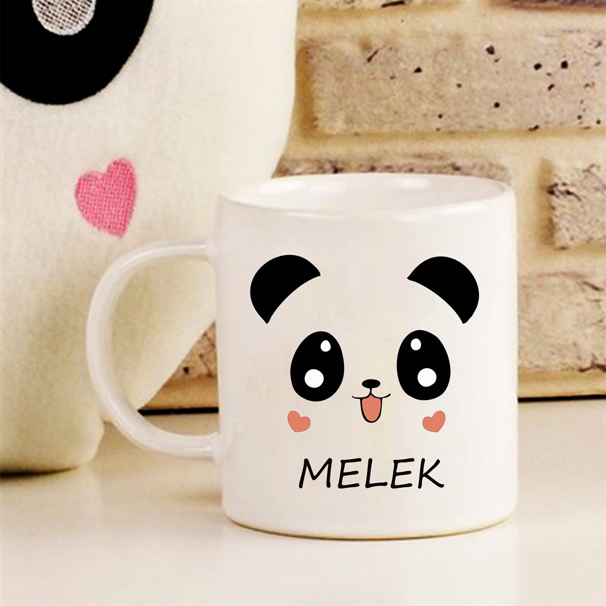 Panda Yastık ve Panda Kupa Bardak Seti