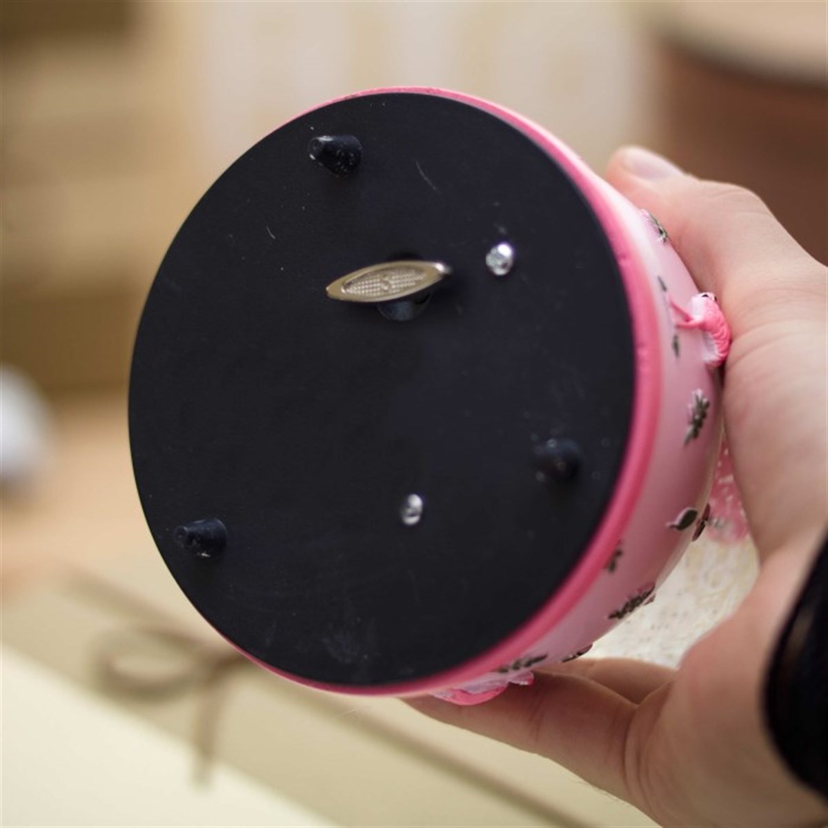 Pembe Flamingolar Temalı Kar Küresi ve Müzik Kutusu Büyük Boy M1