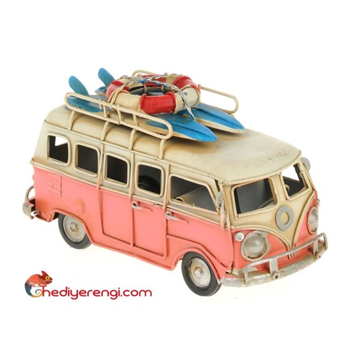 Pembe Voswos Karavan Sörfçü