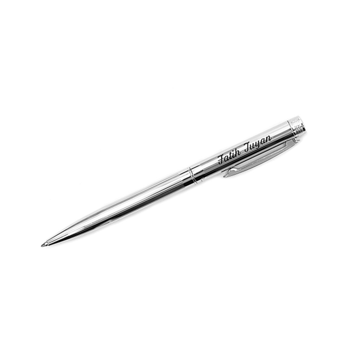 Pierre Cardin Hero 581 İsme Özel Tükenmez Kalem Desenli Krom