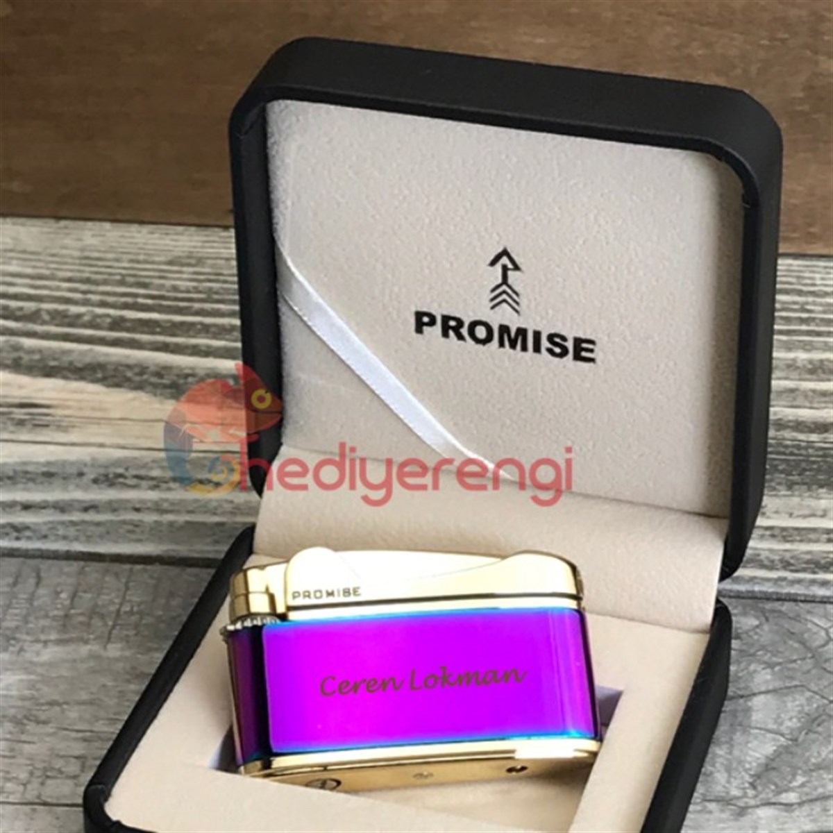 Promise Markalı Metal Çakmak Pembe Gold