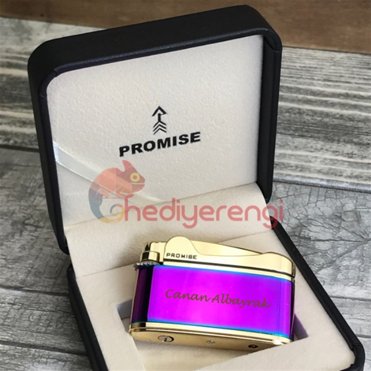 Promise Markalı Metal Çakmak Pembe Gold