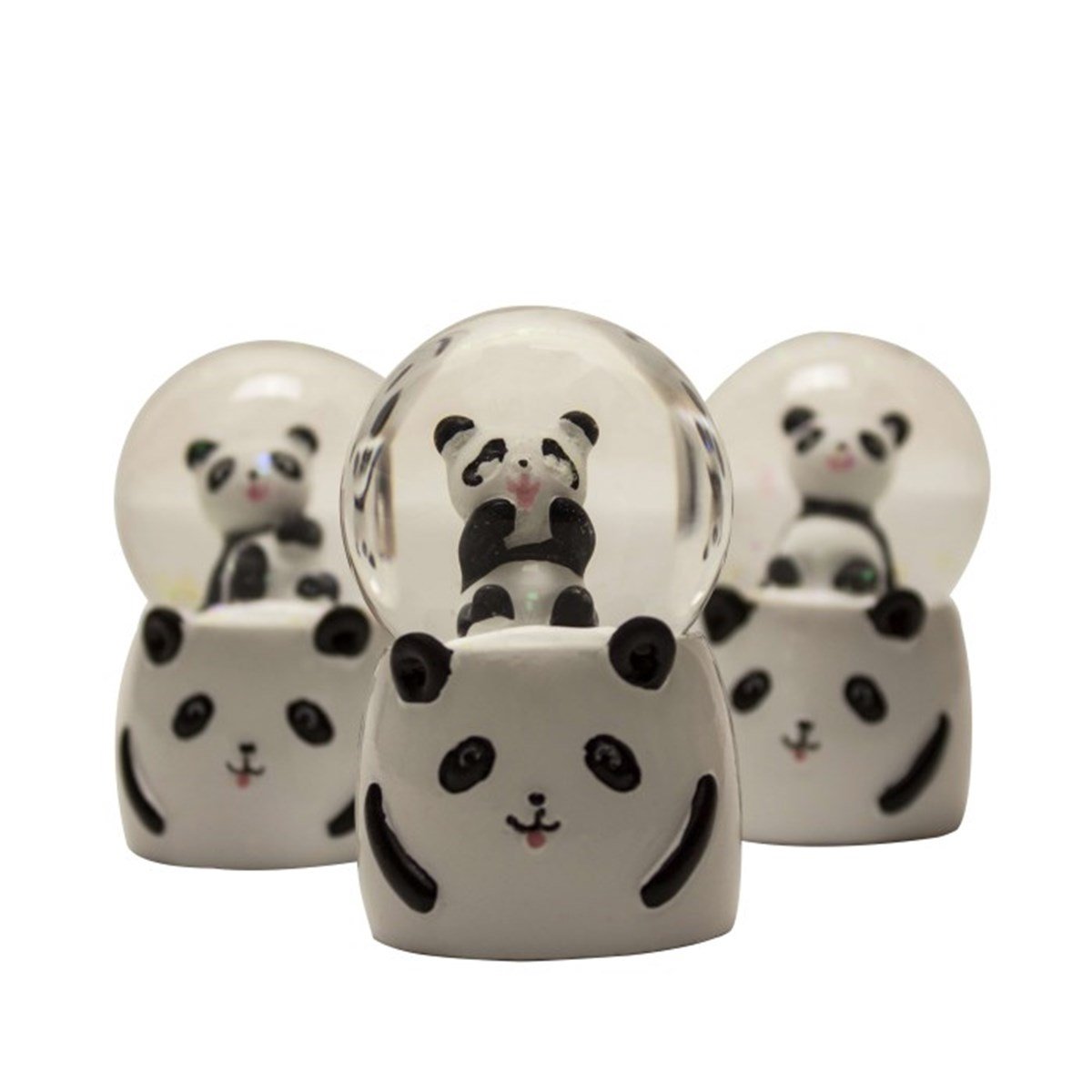 Sevimli Panda Temalı Işıklı Kar Küresi Minik Boy