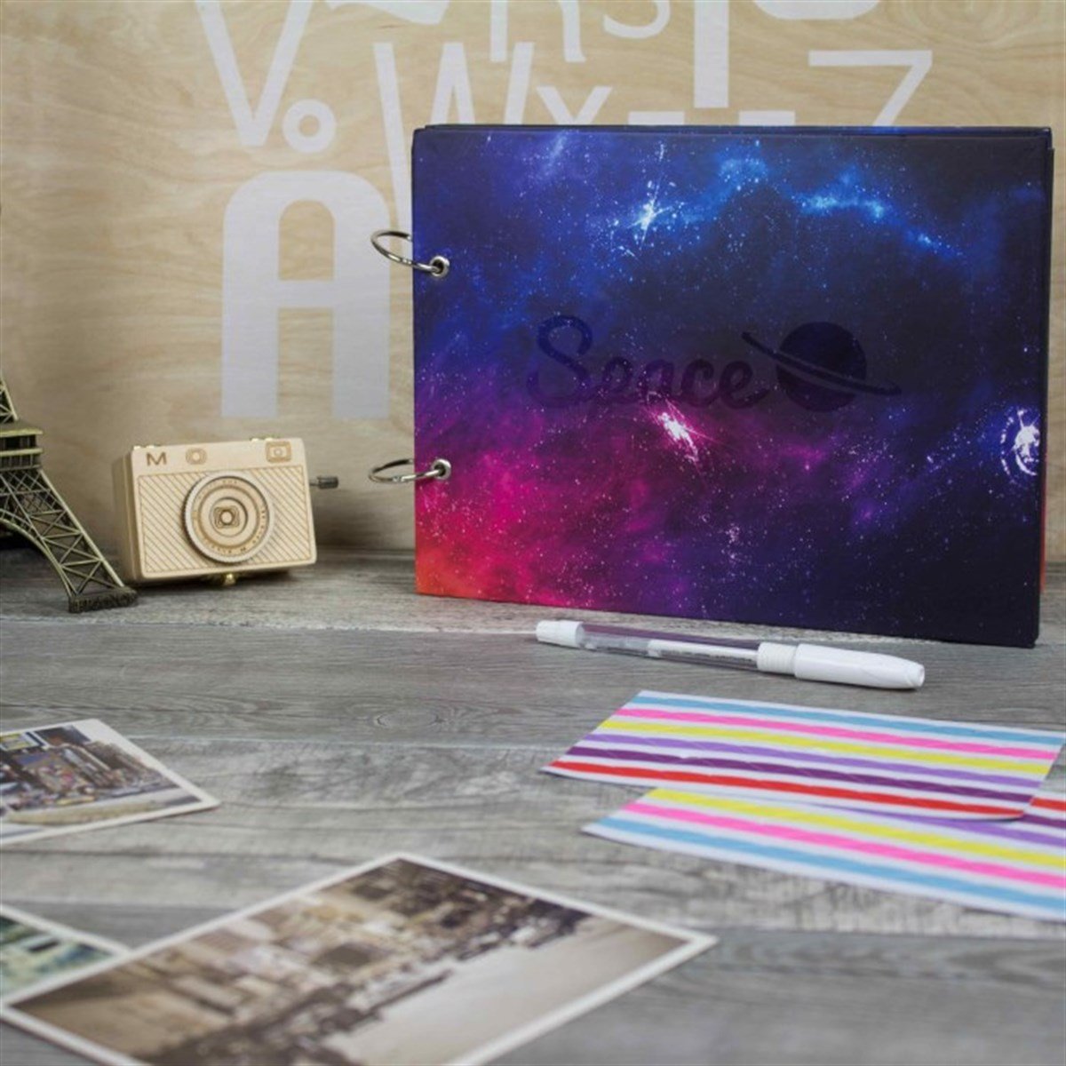 Space Temalı Kendin Yap Albüm Defter