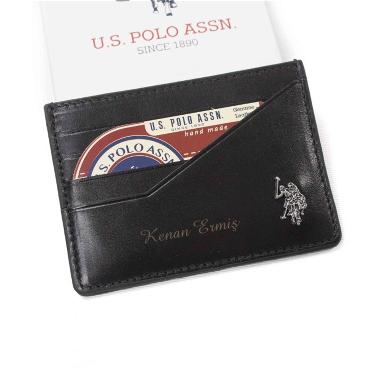 U.S. Polo Assn. İsme Özel Kartlıklı Cüzdan ve Kemer Seti PLCUZ7732