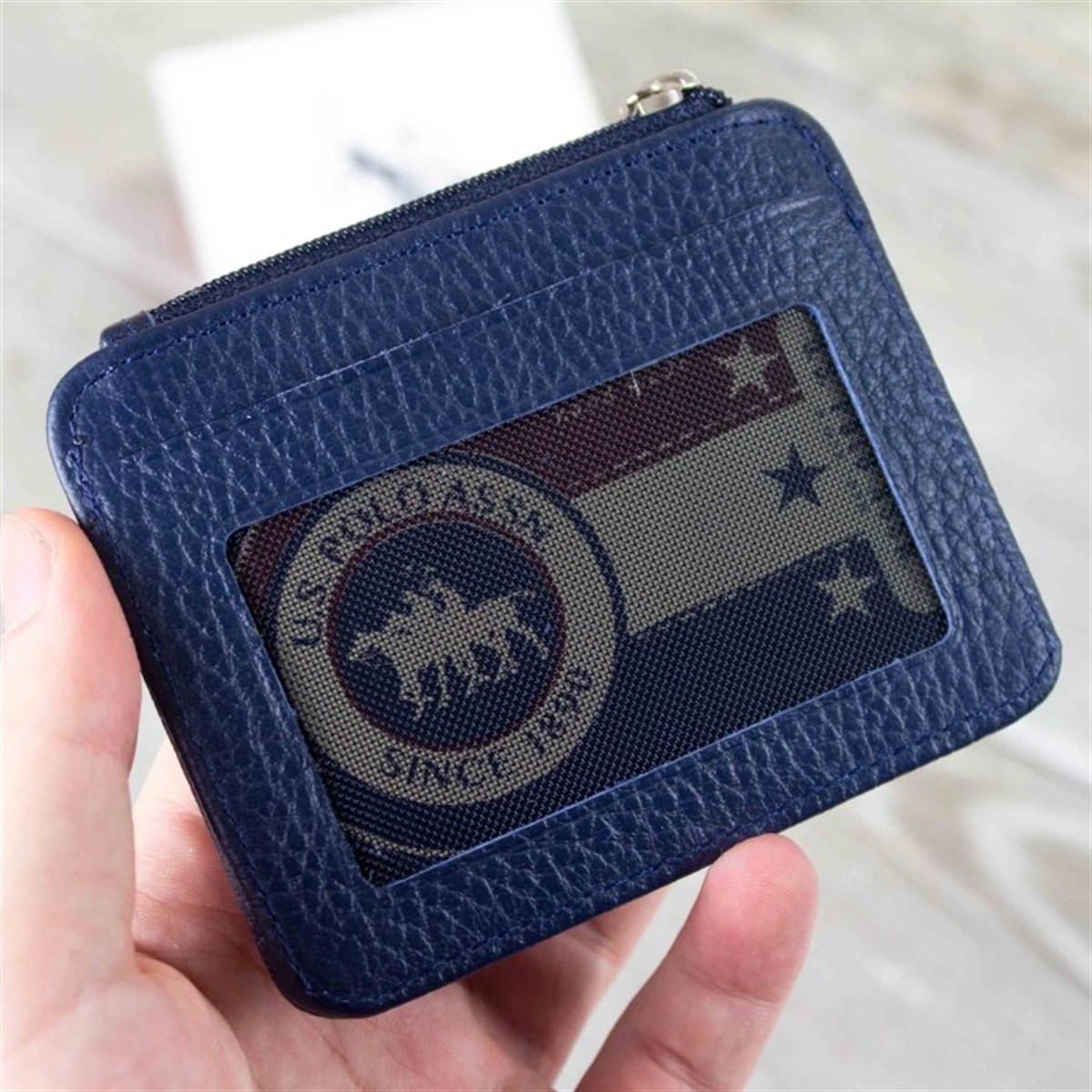 U.S. Polo Assn. Lacivert Flother Deri Kartlık ve İsme Özel Roller Kalem PLCUZ7658