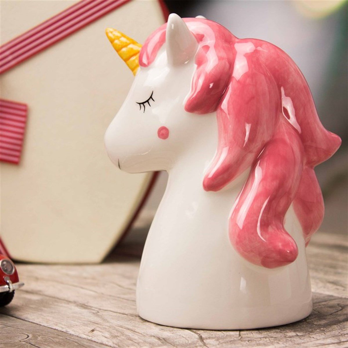 Unicorn Temalı Porselen Kumbara M2