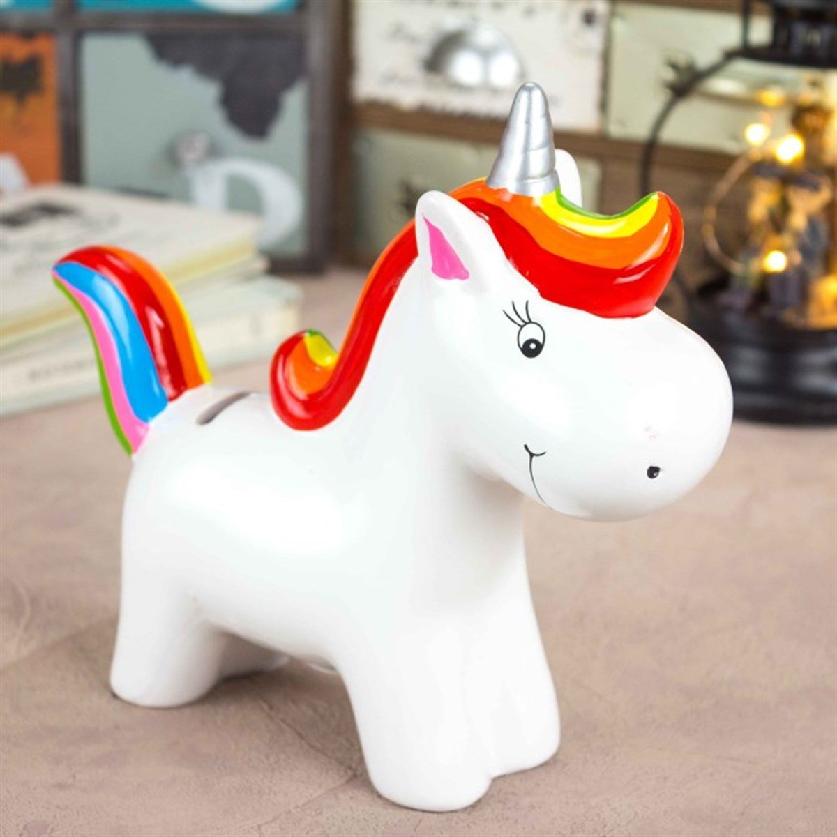 Unicorn Temalı Renkli Kumbara