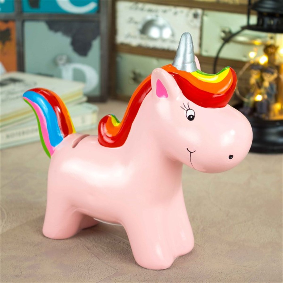 Unicorn Temalı Renkli Kumbara