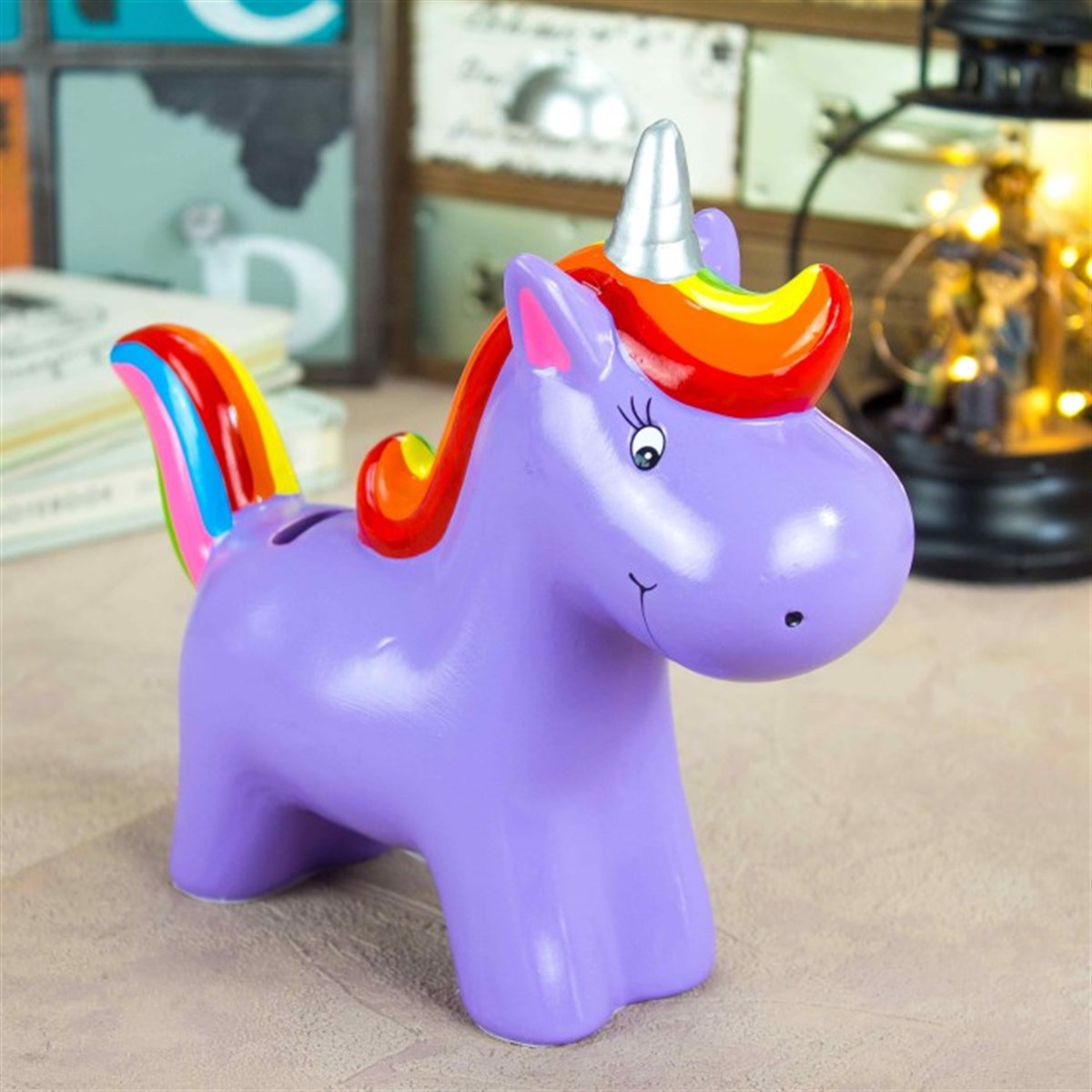 Unicorn Temalı Renkli Kumbara