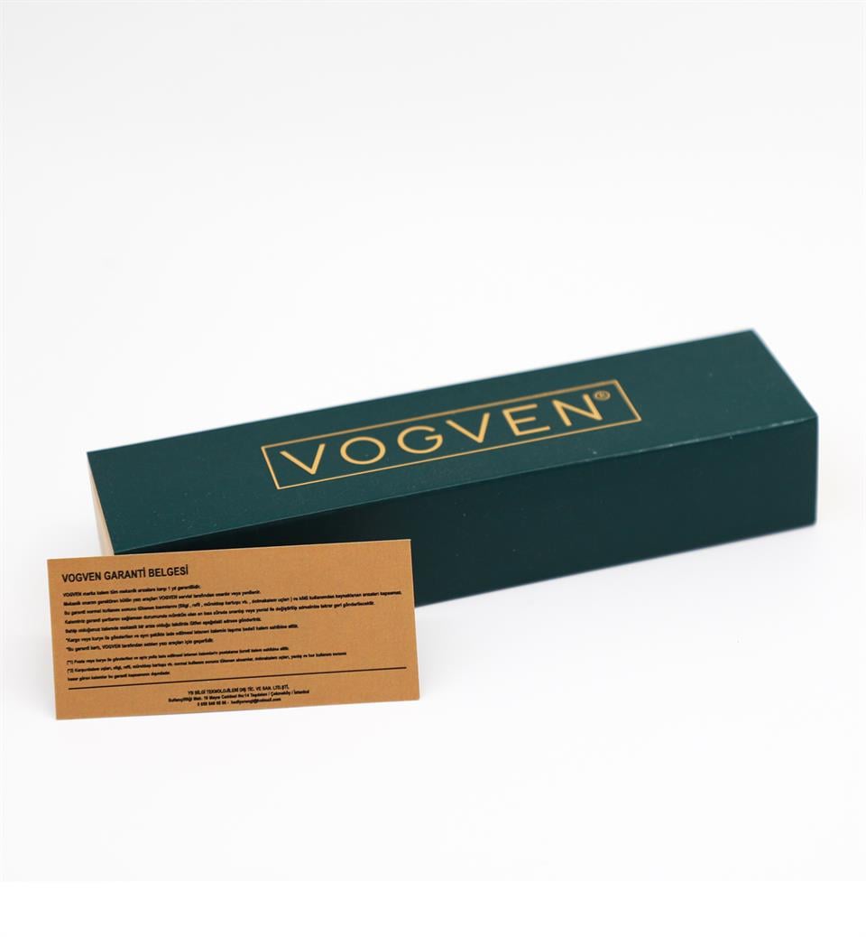 Vogven Marka İsme Özel Gold Detaylı İnce Tükenmez Kalem