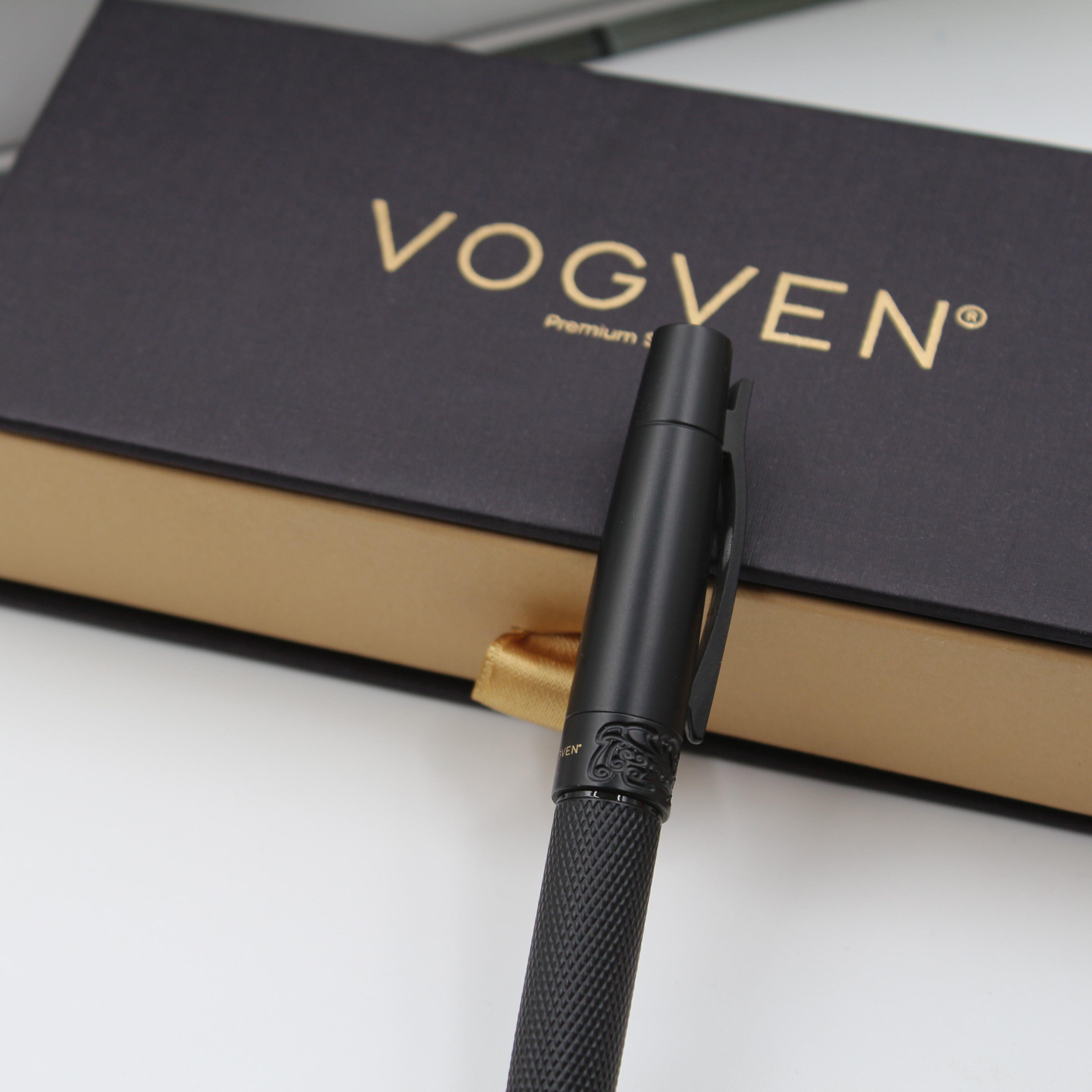 Vogven Marka İsme Özel Mat Desenli Premium Roller Kalem