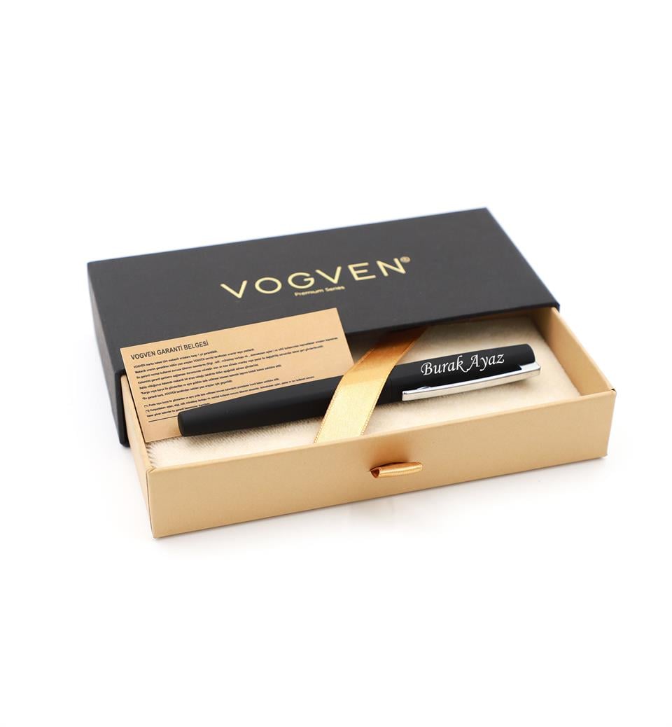 Vogven Marka İsme Özel Mat Rubber Gövdeli Roller Kalem