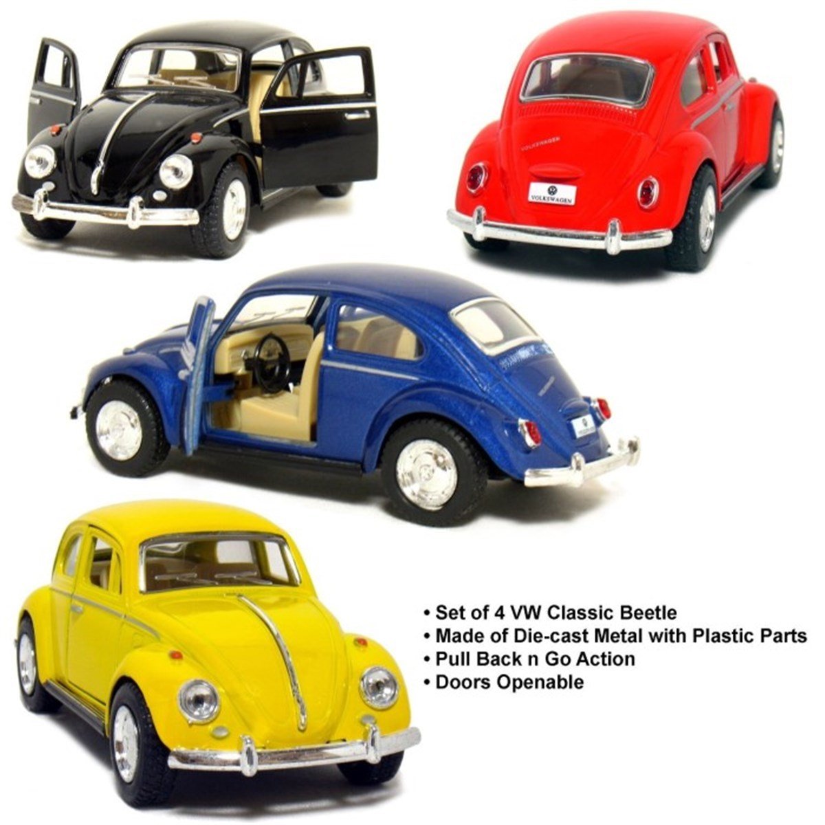 Wolkswagen Klasik 1967 Model Minyatür Metal Araba