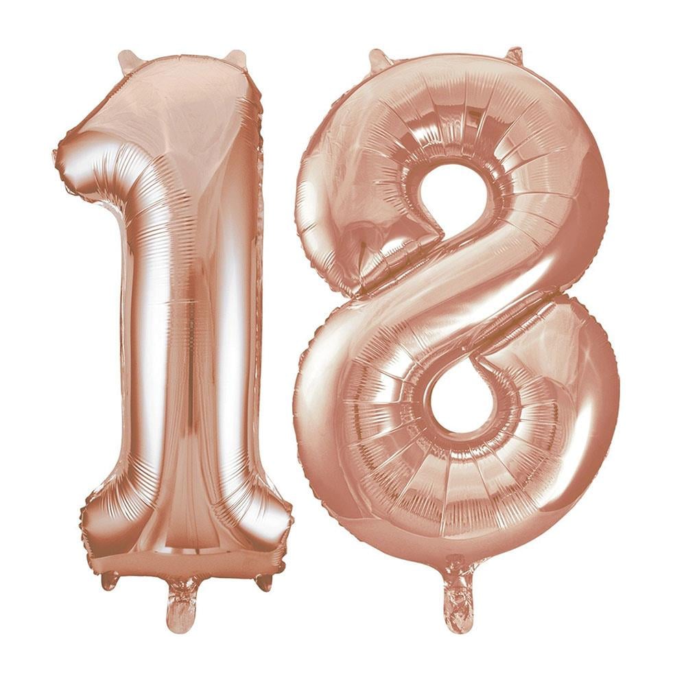 18.Yaş Folyo Balon Seti Rose Gold 70 cm