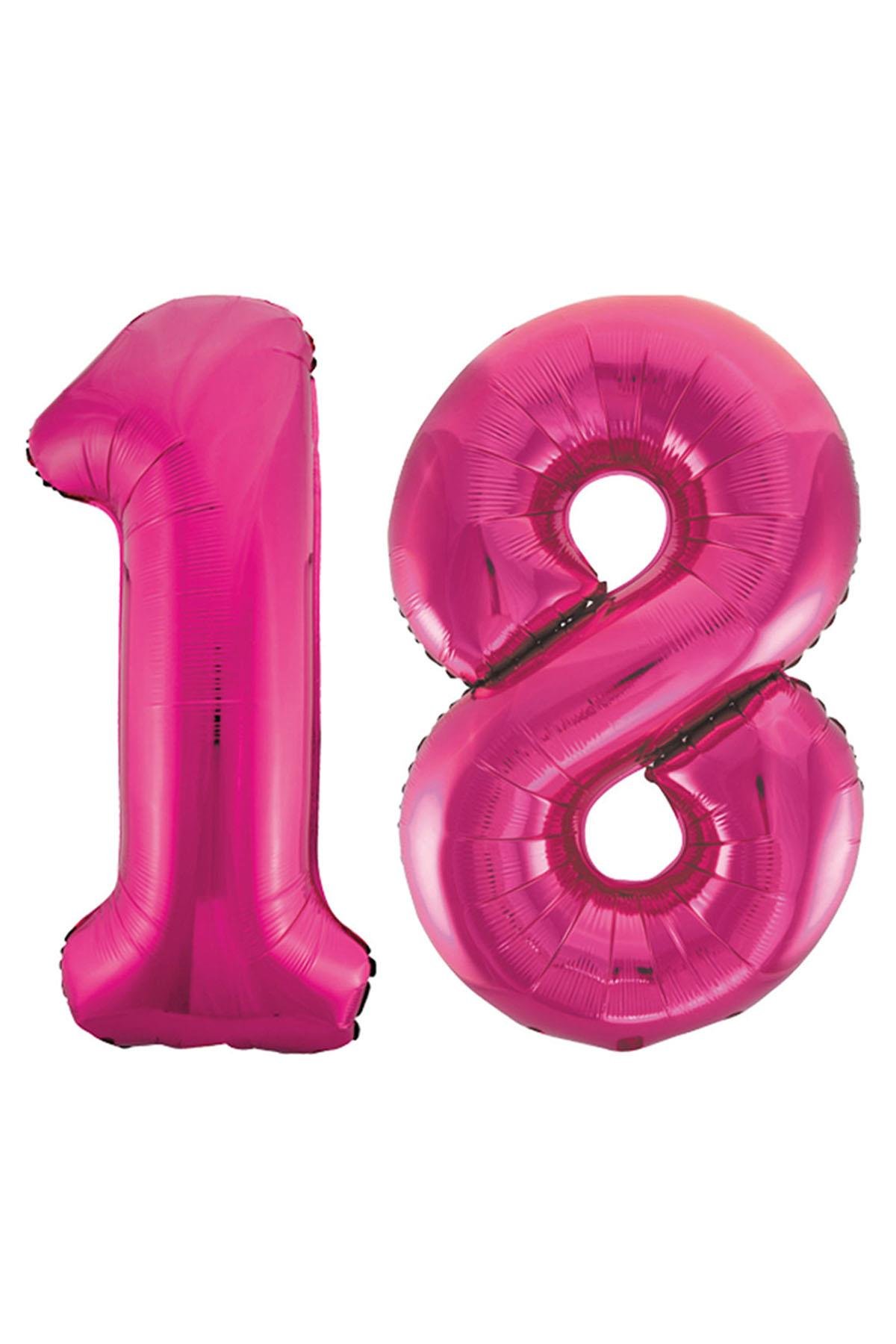18.Yaş Folyo Balon Seti Pembe 40 cm