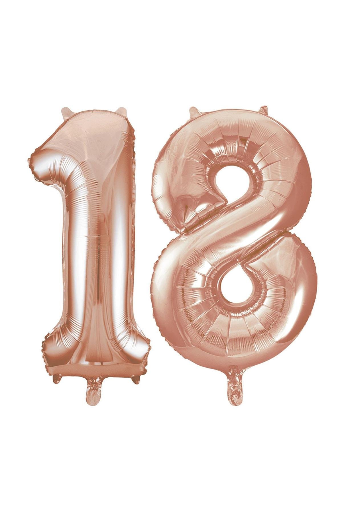 18.Yaş Folyo Balon Seti Rose Gold 70 cm