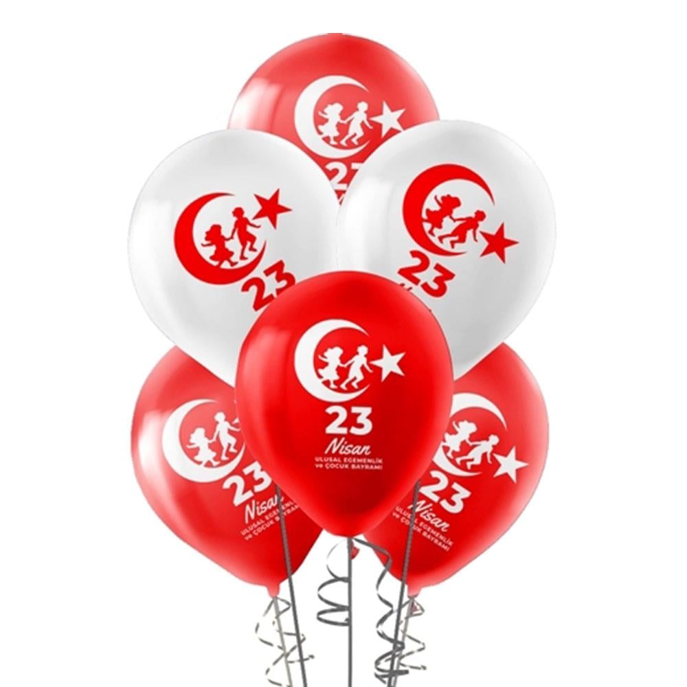 23 Nisan Baskılı Lateks Balon 10'lu