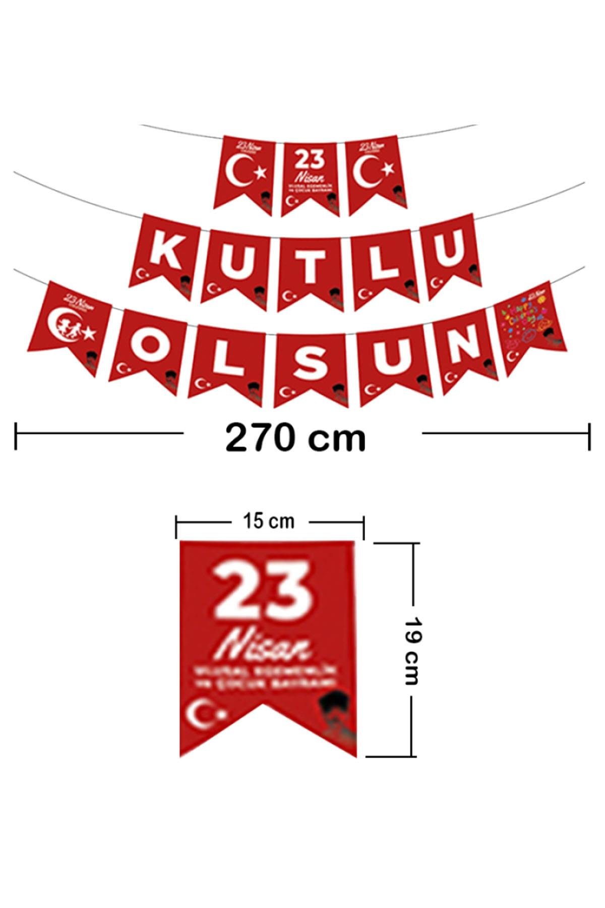 23 Nisan Kutlu Olsun Harf Afiş