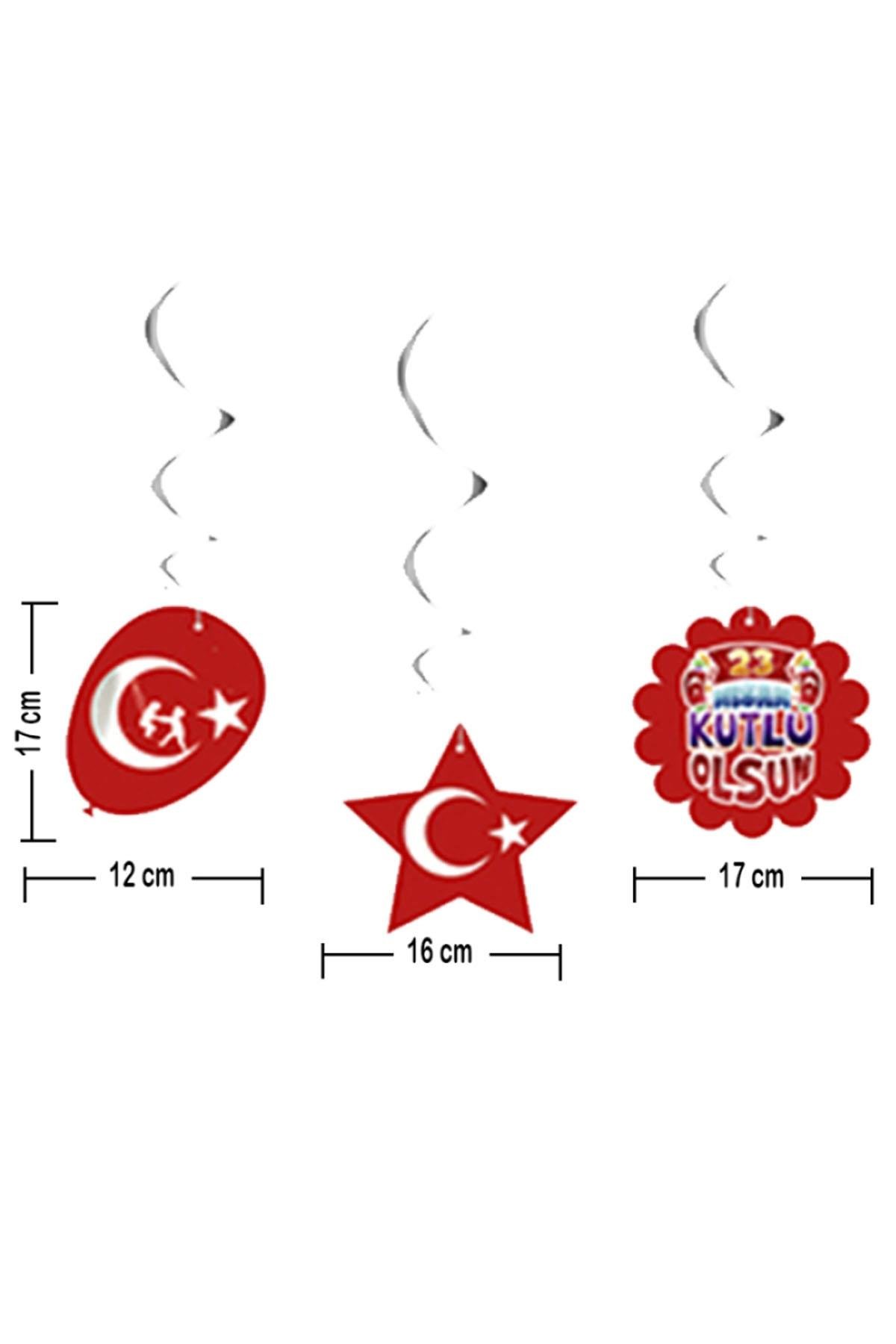 23 Nisan Kutlu Olsun Sarkıt Süs 6'lı