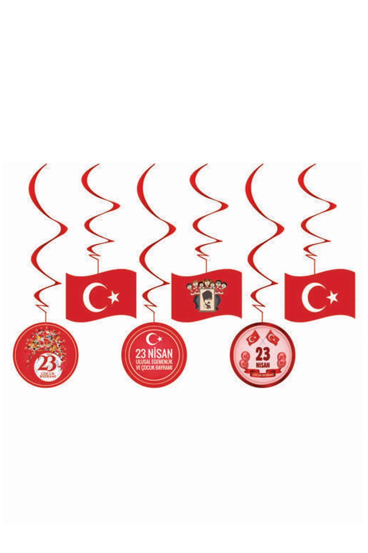 23 Nisan Kutlu Olsun Sarkıt Tavan Süs 6'lı