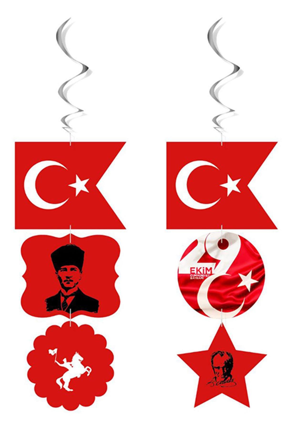 29 Ekim Kutlu Olsun Sarkıt Süs 6'lı