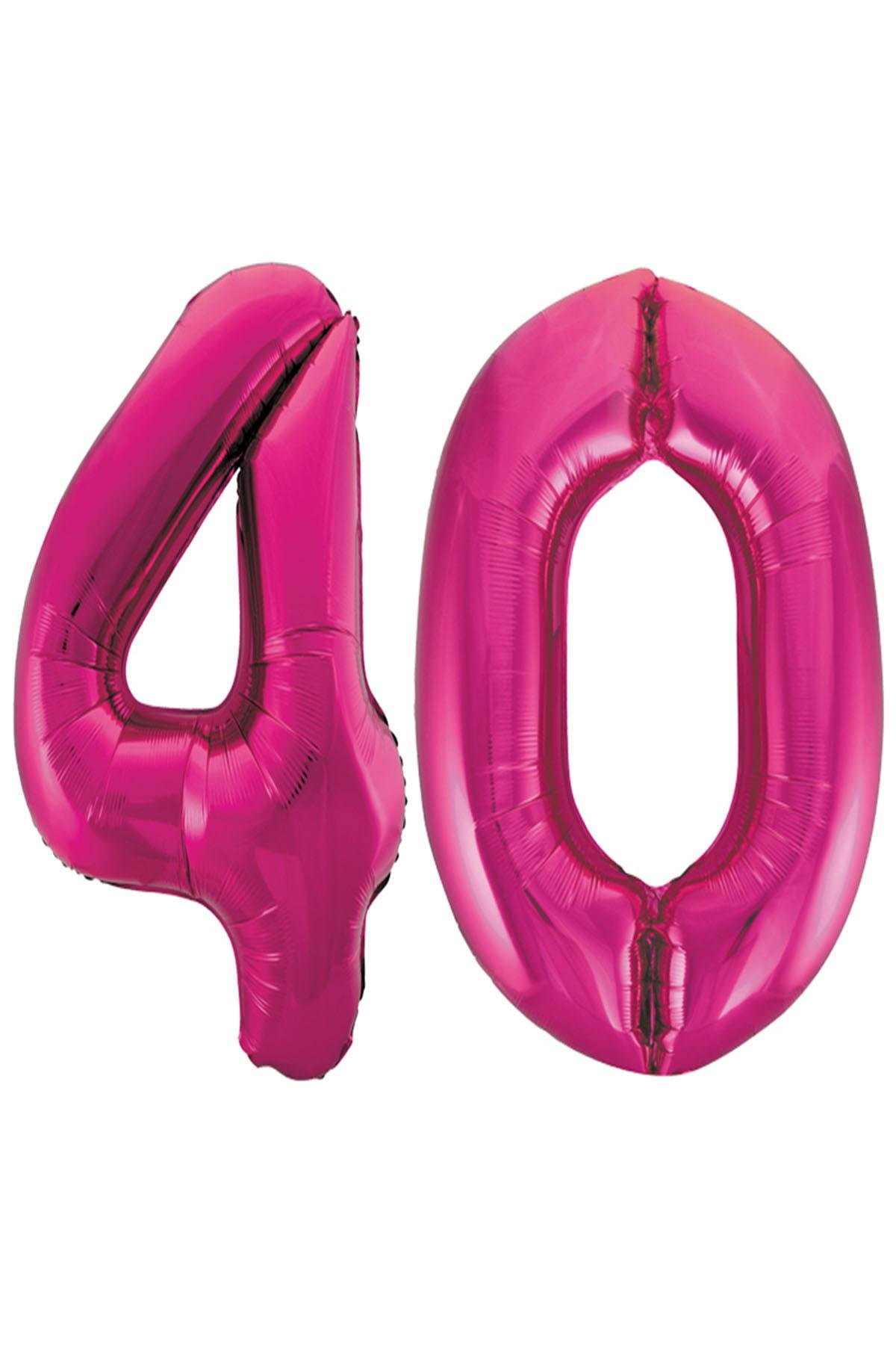 40.Yaş Folyo Balon Seti Pembe 70 cm