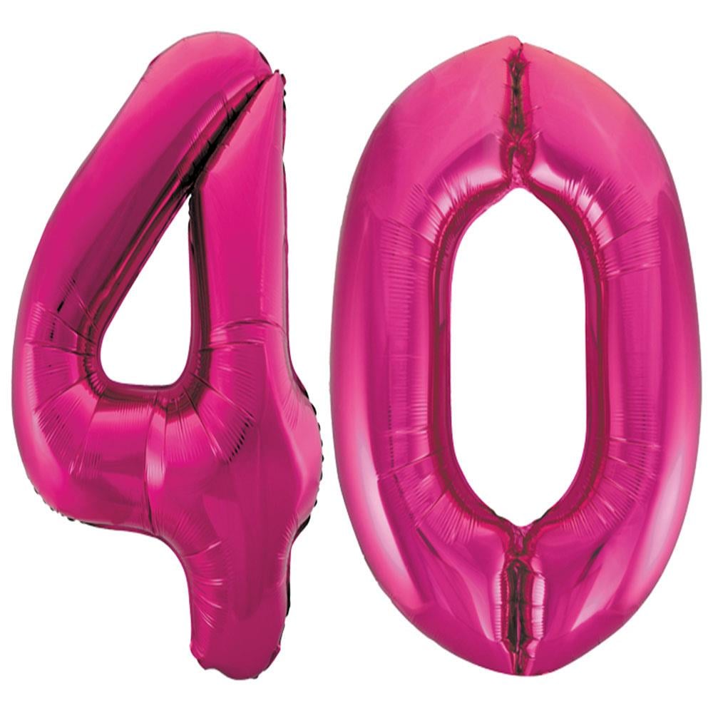 40.Yaş Folyo Balon Seti Pembe 70 cm