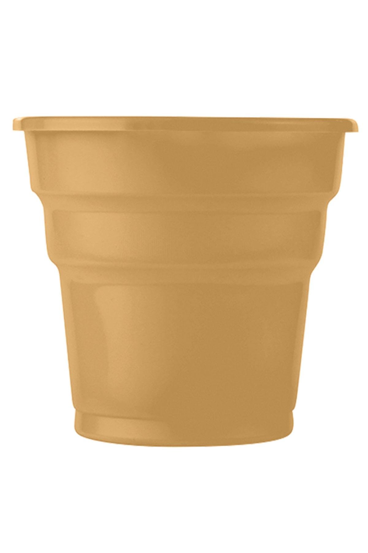 Altın Plastik Meşrubat Bardağı 24'lü