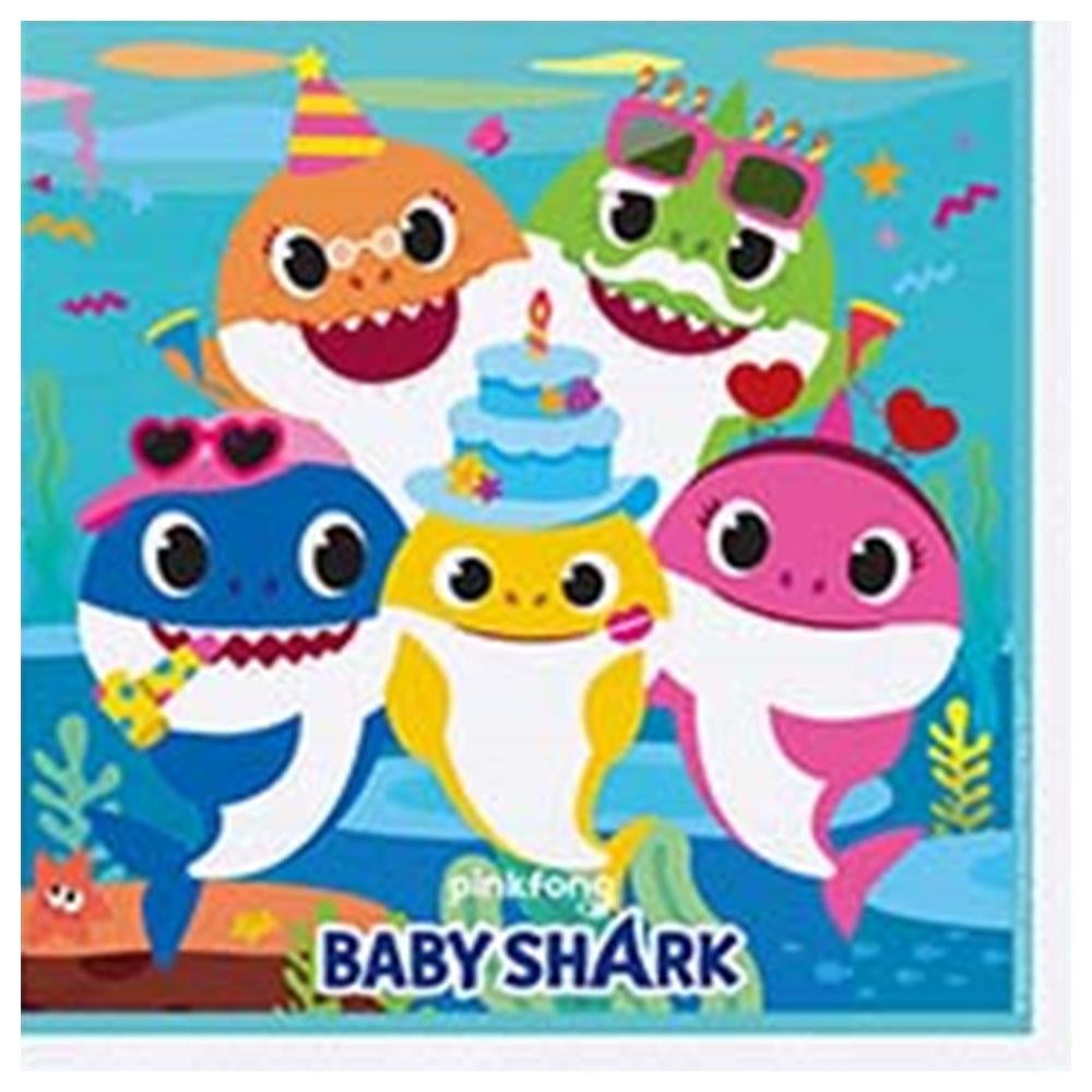 Baby Shark Kağıt Peçete 33x33 cm 16'lı