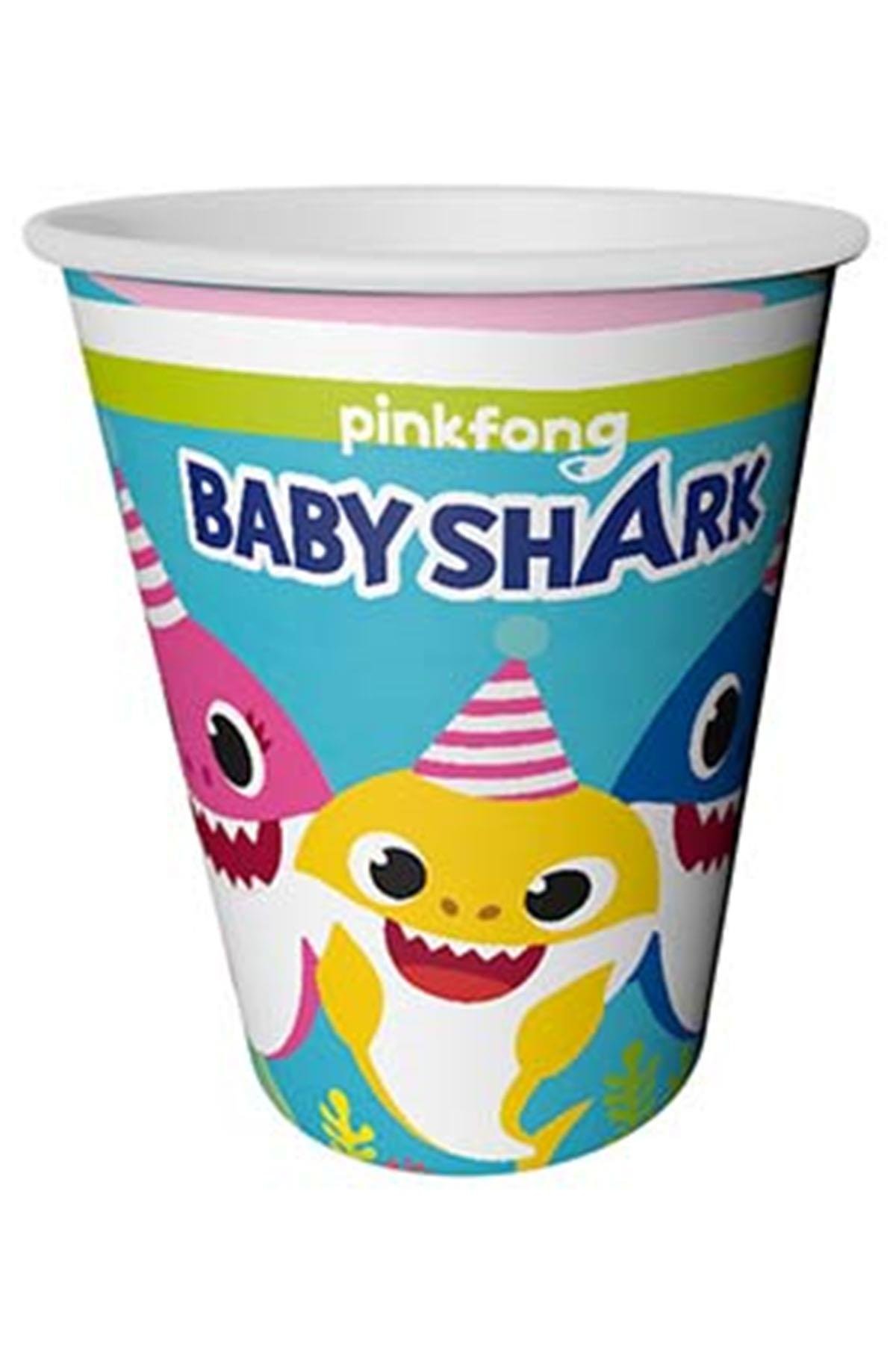 Baby Shark Karton Bardak 8'li